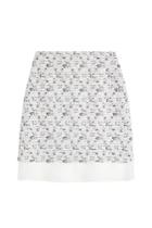 Giambattista Valli Giambattista Valli Embroidered Skirt With Chiffon Hem - Magenta