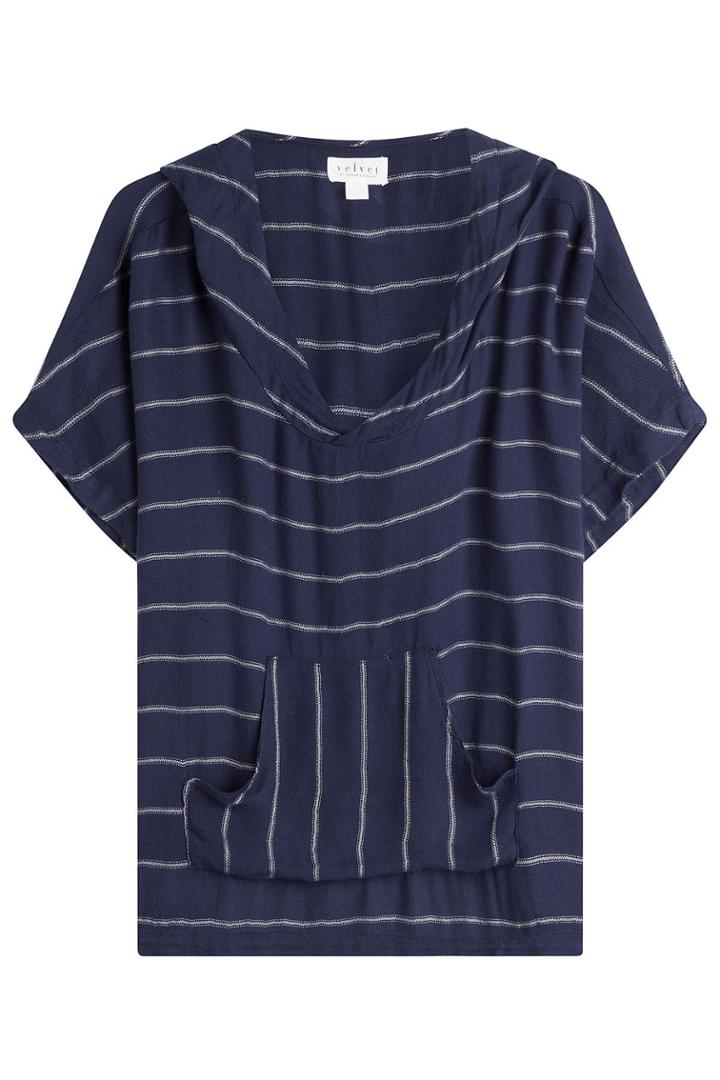 Velvet Velvet Draped Top With Hood