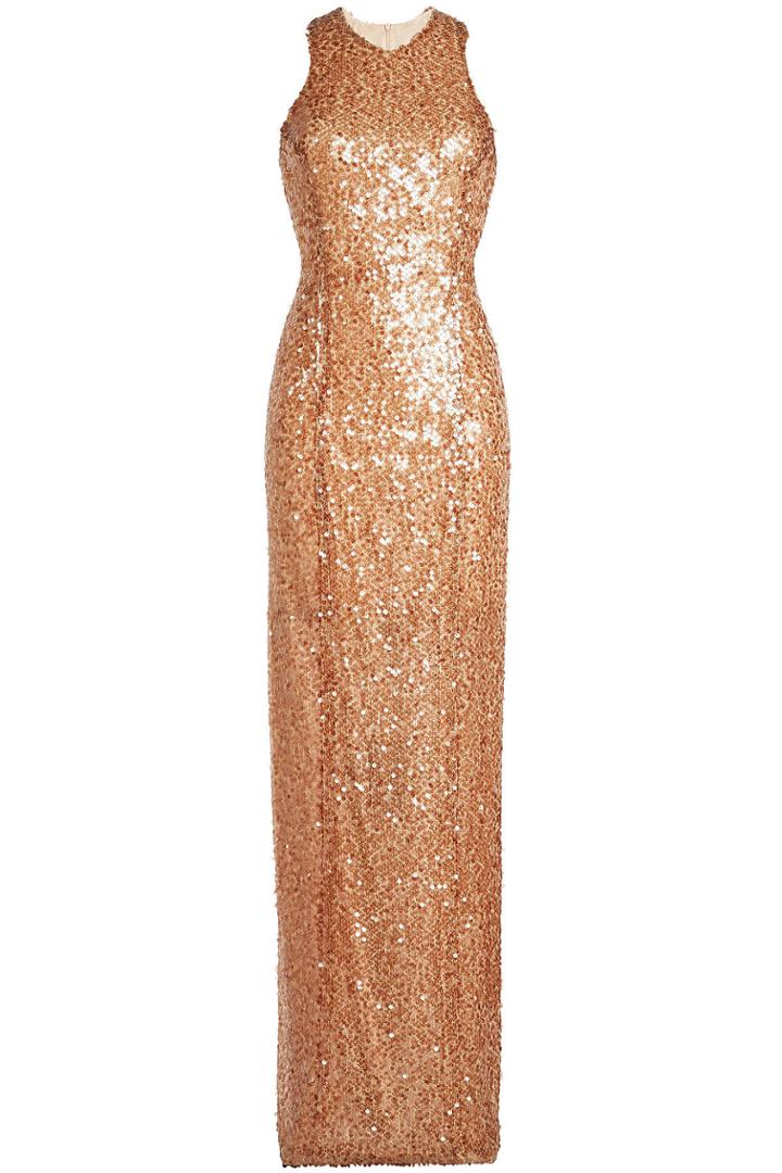 Galvan Galvan Sequinned Racer Dress