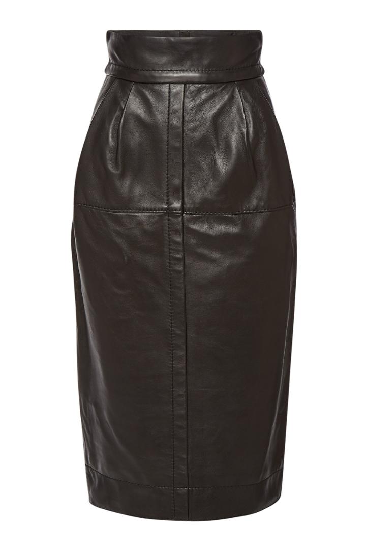 Marc Jacobs Marc Jacobs High Waist Leather Skirt