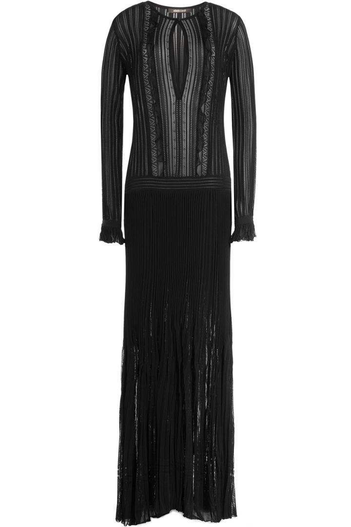 Roberto Cavalli Roberto Cavalli Knit Maxi Dress - Black