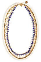 Annelise Michelson Annelise Michelson Leather Detailed Thorny Rosary Necklace In White