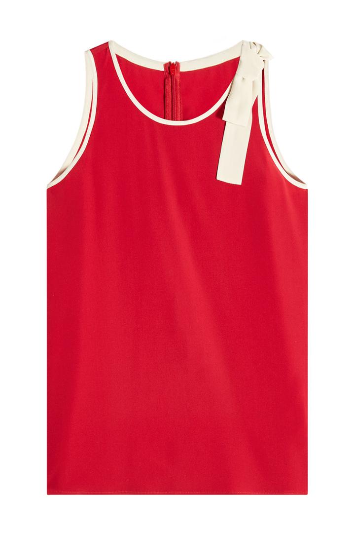 Red Valentino Red Valentino Silk Shell With Bow