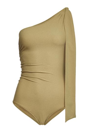 Lisa Marie Fernandez Lisa Marie Fernandez Arden Ruched Tie Bodysuit