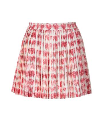 Red Valentino Silk Twill Printed Skirt