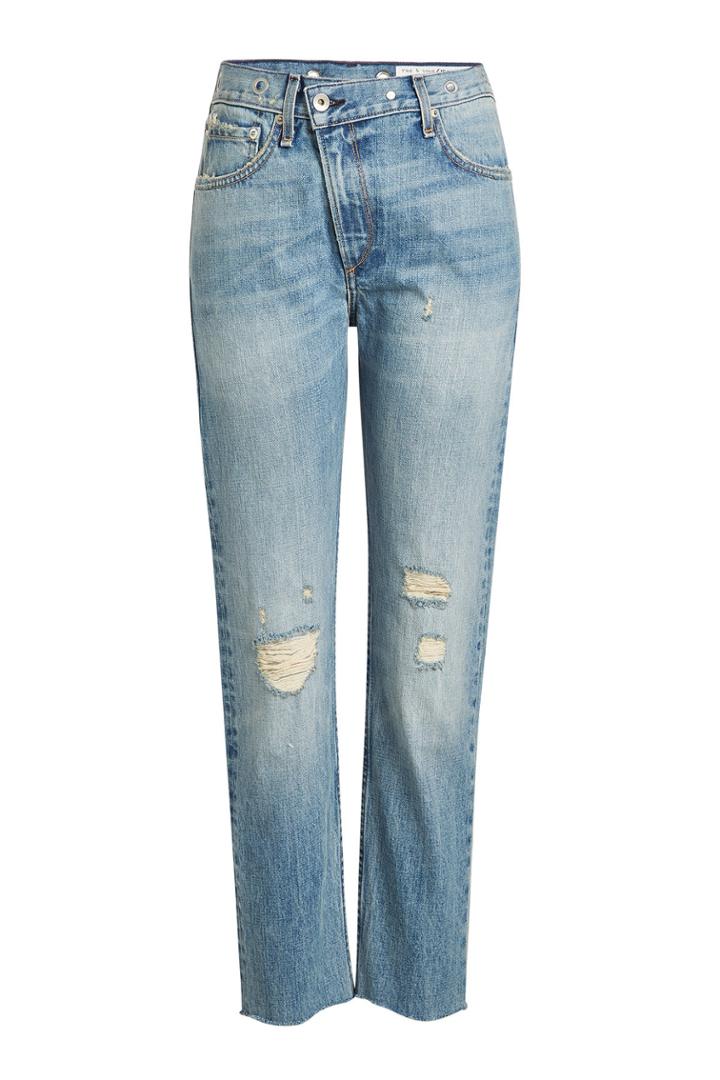 Rag & Bone Rag & Bone Distressed Mid-rise Crop Jeans