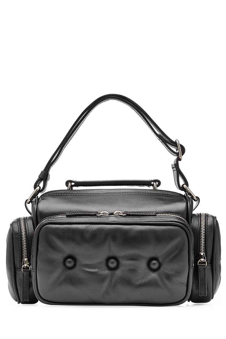 J.w. Anderson J.w. Anderson Leather Shoulder Bag - Black
