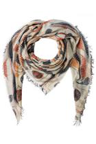 Figue Figue Bengal Kantha Print Scarf With Silk - Multicolor