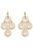 Gas Bijoux Gas Bijoux Songe Large 24kt Gold And Silver Plated Chandelier Earrings - Pink