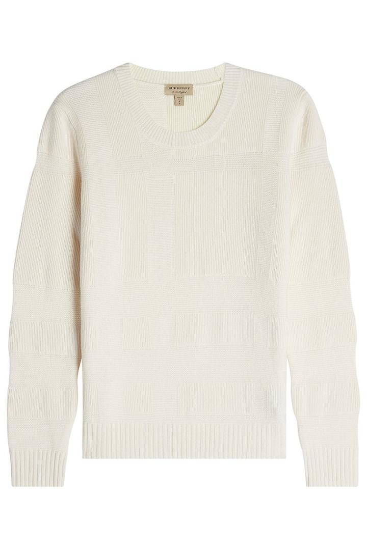 Burberry London Burberry London Wool Pullover With Cashmere - White
