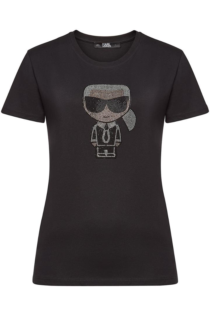 Karl Lagerfeld Karl Lagerfeld Embroidered And Embellished Cotton Sweatshirt