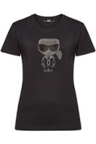 Karl Lagerfeld Karl Lagerfeld Embroidered And Embellished Cotton Sweatshirt