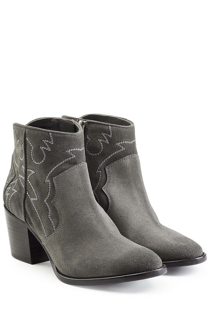 Zadig & Voltaire Zadig & Voltaire Suede Ankle Boots - Grey