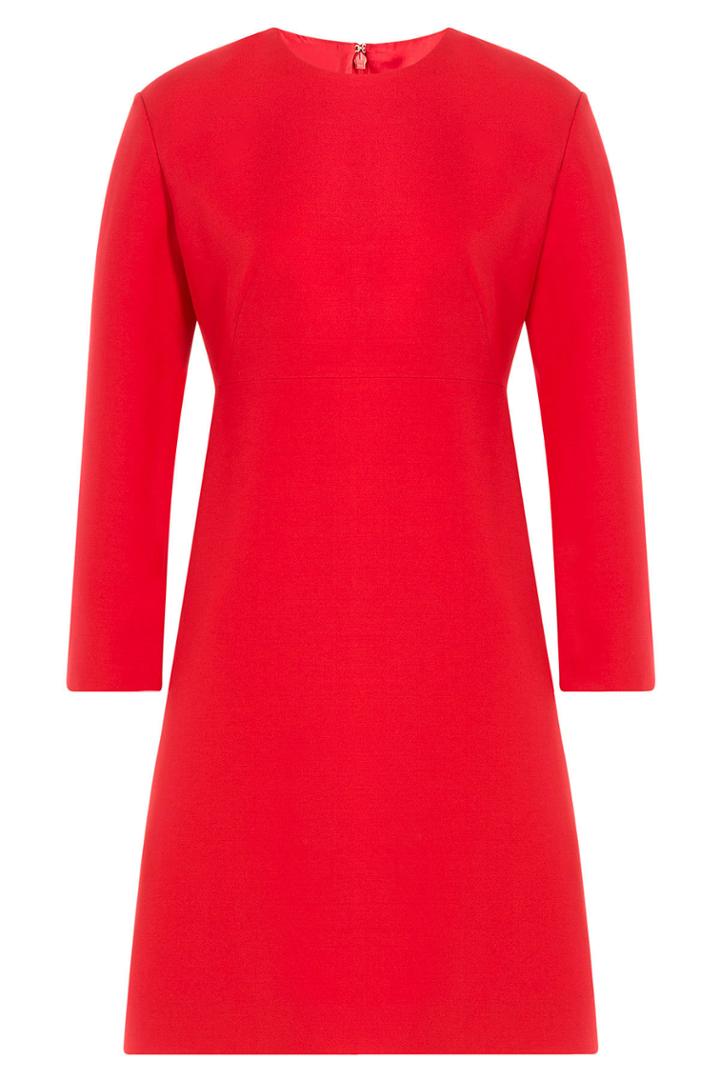 Valentino Valentino Wool-silk Dress - Red