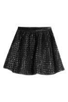 Karl Lagerfeld Karl Lagerfeld Flared Mini Skirt - Black