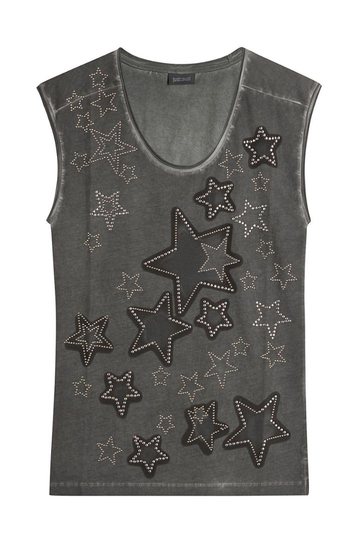Just Cavalli Just Cavalli Embellished Cotton T-shirt