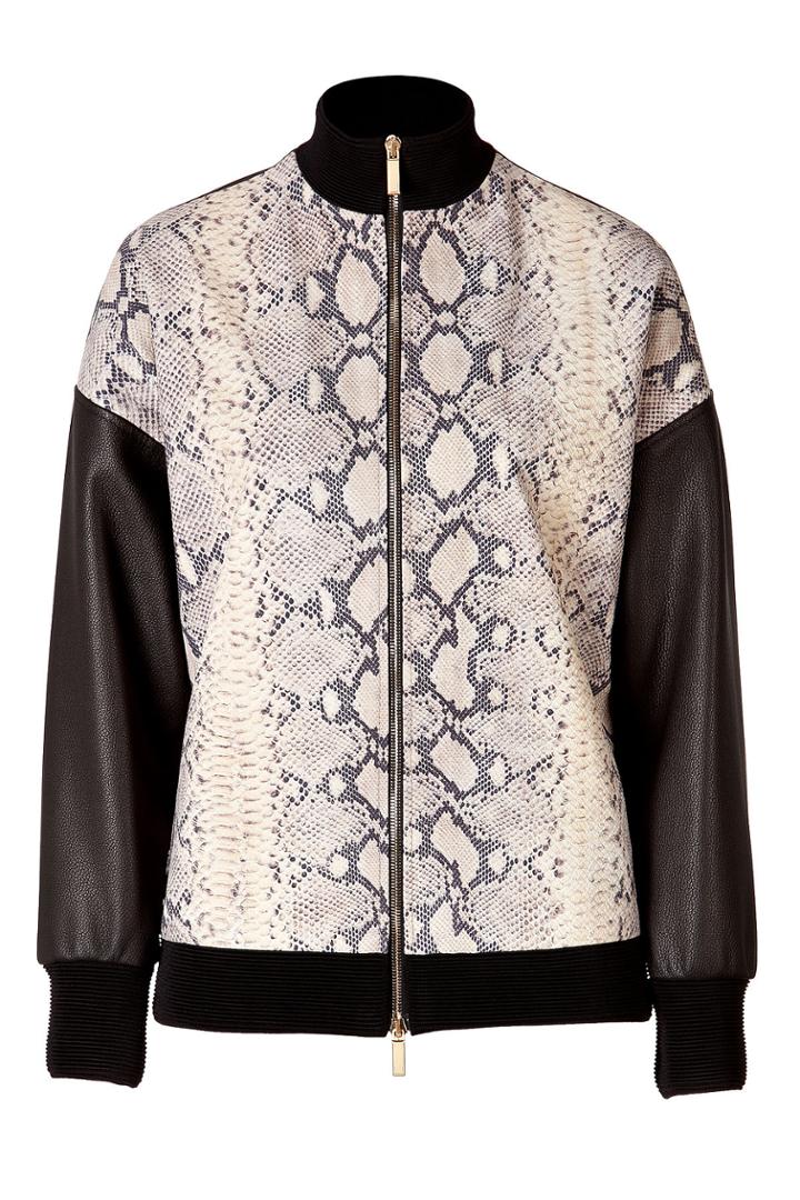 Emanuel Ungaro Emanuel Ungaro Python Printed Leather Jacket