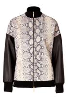Emanuel Ungaro Emanuel Ungaro Python Printed Leather Jacket