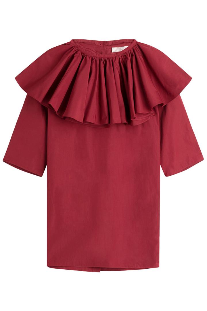 Nina Ricci Nina Ricci Cotton Blouse With Ruffles