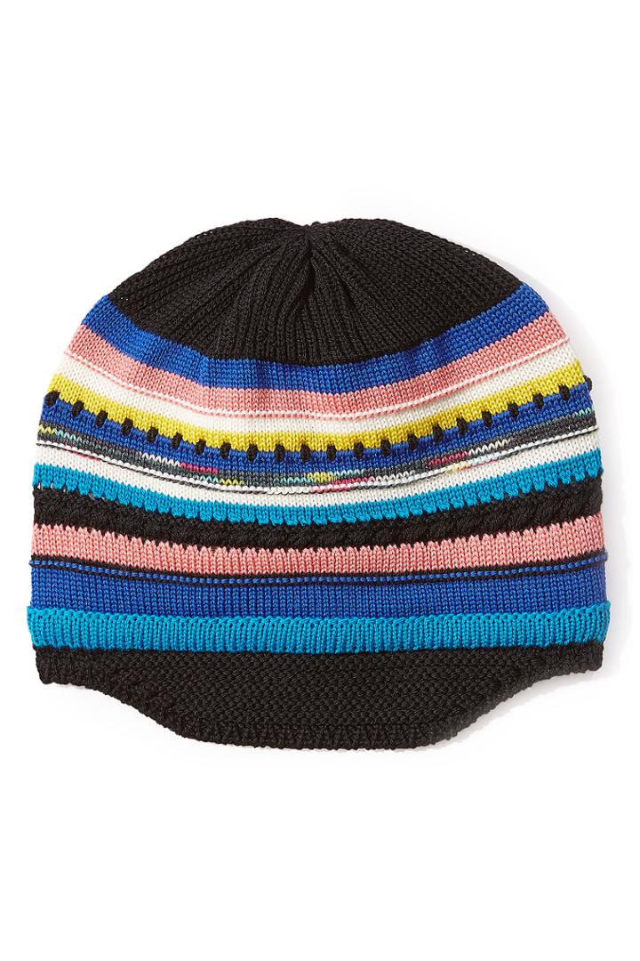 Missoni Missoni Wool Striped Knit Beanie - Multicolor