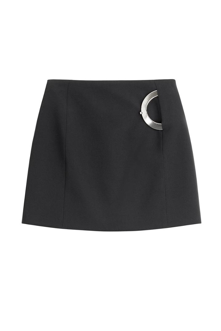 Mugler Mugler Mini Skirt With Metallic Detail