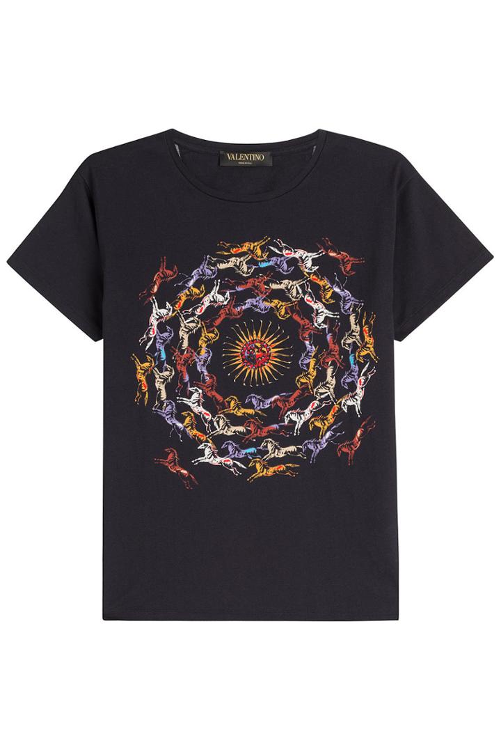 Valentino Valentino Cotton T-shirt With Print