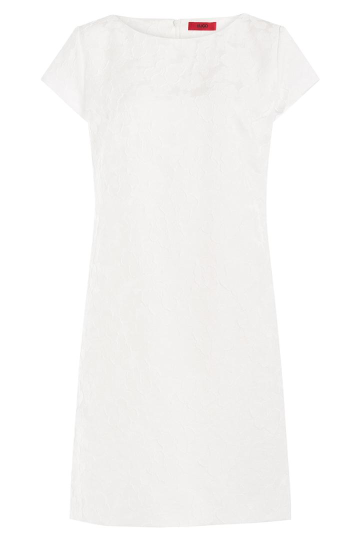 Hugo Hugo Dress With Embossed Pattern