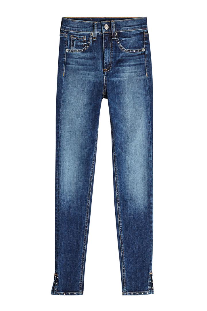 Rag & Bone Rag & Bone Embellished Skinny Jeans