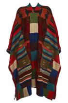 Etro Etro Knit Poncho With Wool, Cashmere, Mohair And Silk
