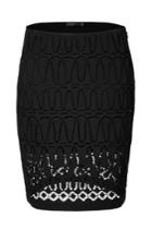 Donna Karan New York Donna Karan New York Skirt With Crochet Overlay - Black
