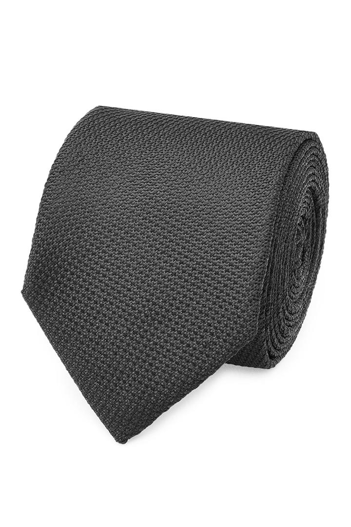 Hugo Hugo Woven Silk Tie - Black