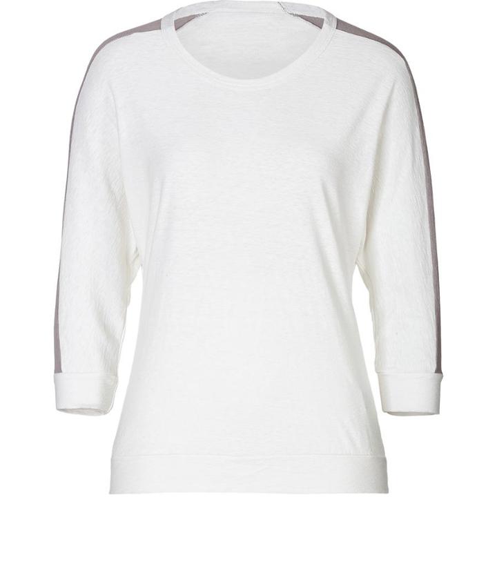 James Perse Cotton T-shirt With Contrast Trim