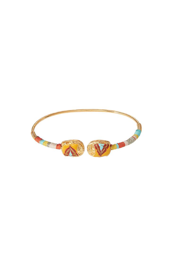 Gas Bijoux Gas Bijoux Duality Scaramouche 24k Gold Plated Bracelet