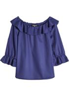 Paule Ka Paule Ka Cotton Blouse With Ruffles