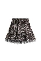 Marco De Vincenzo Marco De Vincenzo Embroidered Polka Dot Tulle Skirt - Multicolor