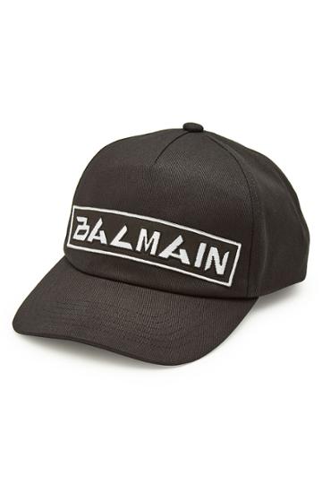 Balmain Balmain Embroidered Cotton Baseball Cap