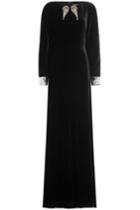 Roberto Cavalli Roberto Cavalli Velvet Maxi Dress With Silk