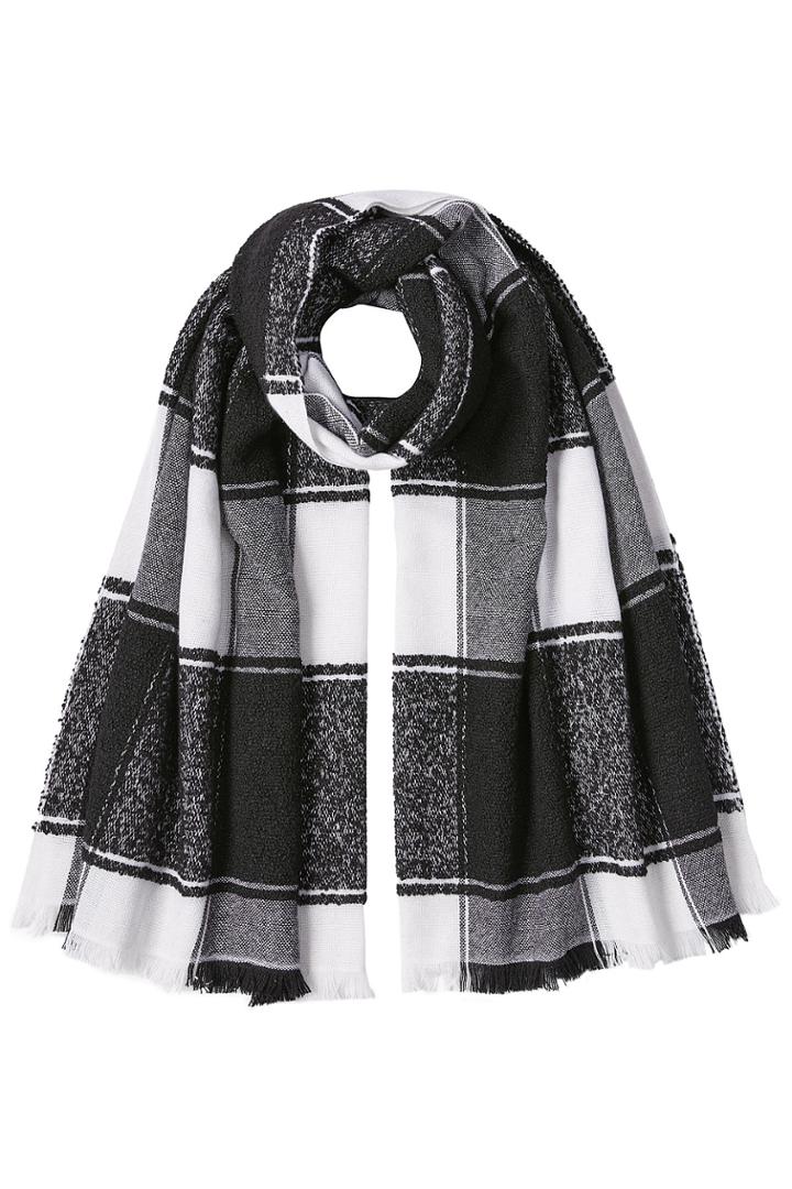 Burberry Shoes & Accessories Burberry Shoes & Accessories Printed Cashmere Scarf With Silk - Black