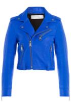 Victoria, Victoria Beckham Victoria, Victoria Beckham Leather Biker Jacket - Blue