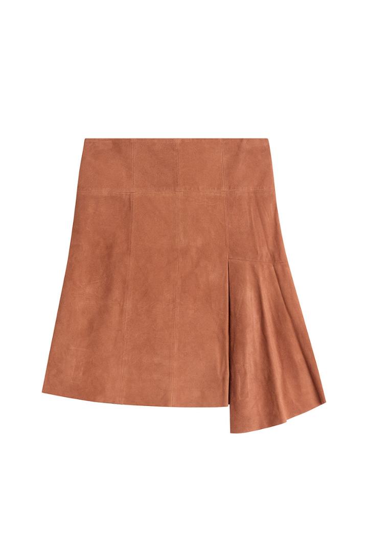 Steffen Schraut Steffen Schraut Avenida Suede Skirt - Blue