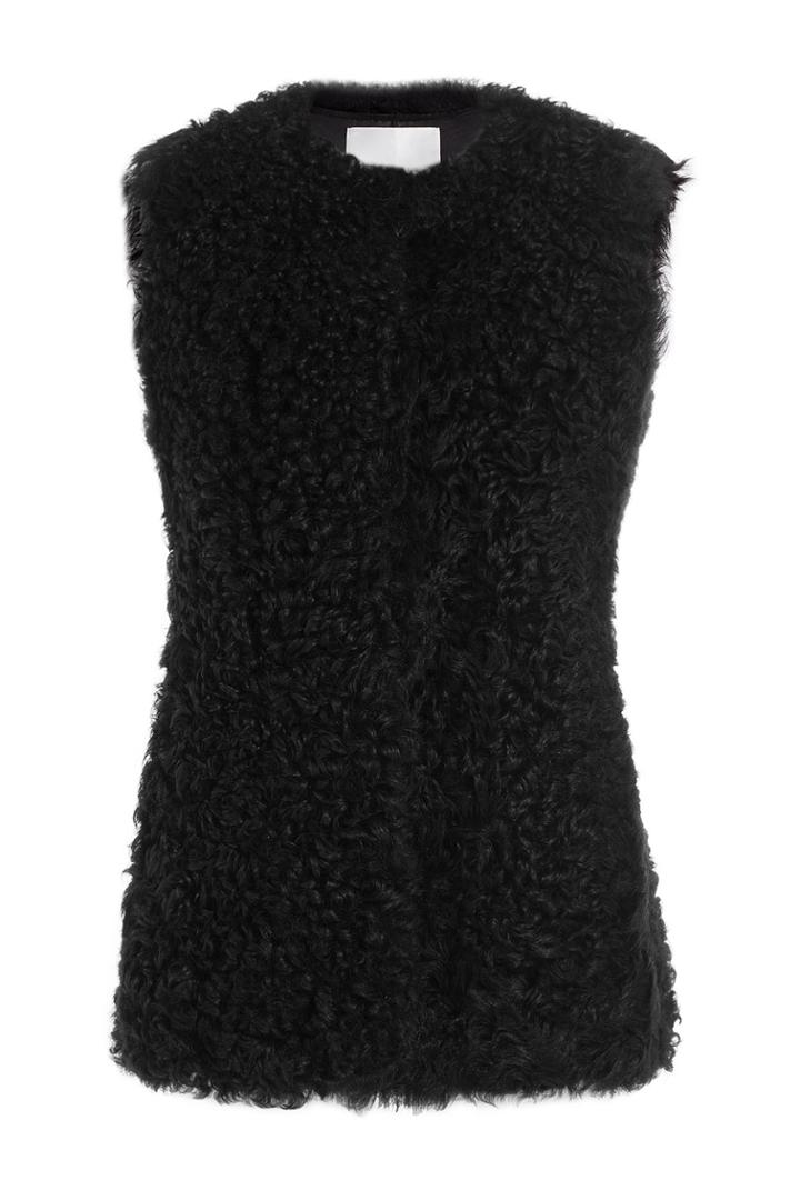 Valentino Valentino Shearling Vest - Black