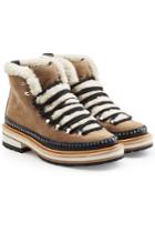 Rag & Bone Rag & Bone Compass Ankle Boots With Suede, Shearling And Leather