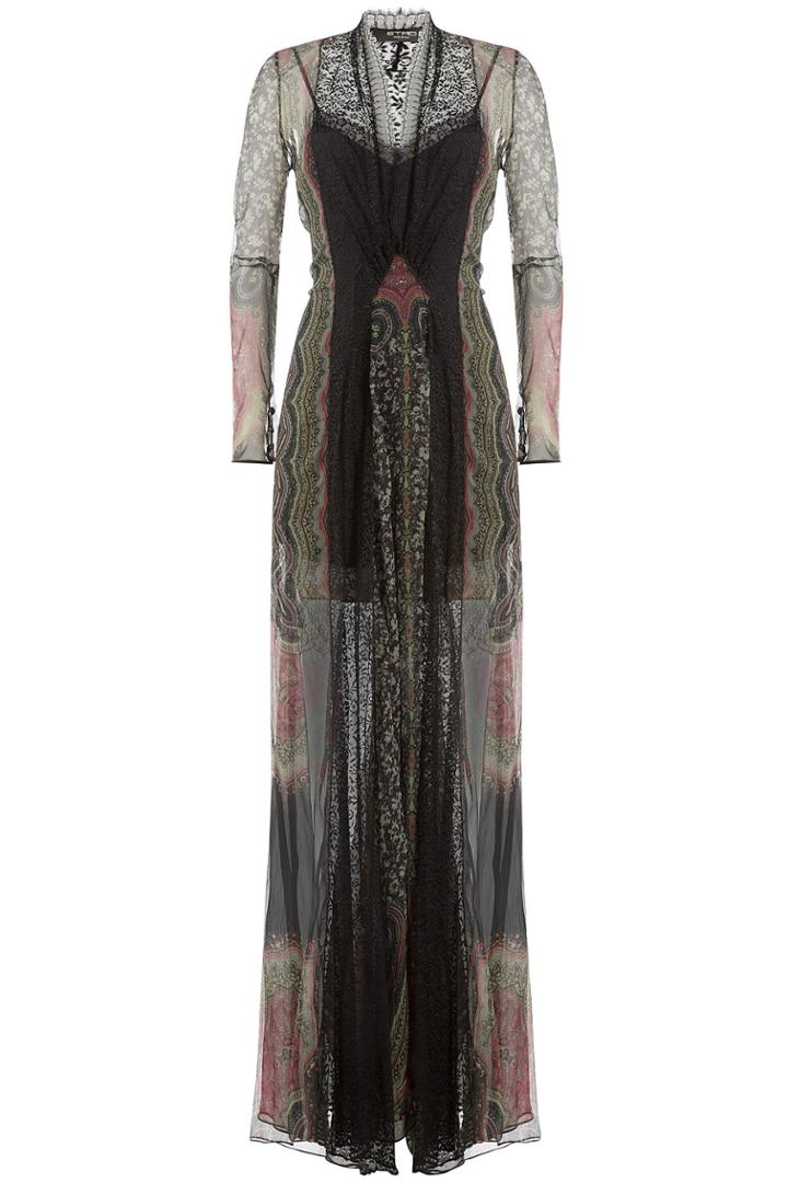 Etro Etro Silk Chiffon Floor-length Gown - Multicolor