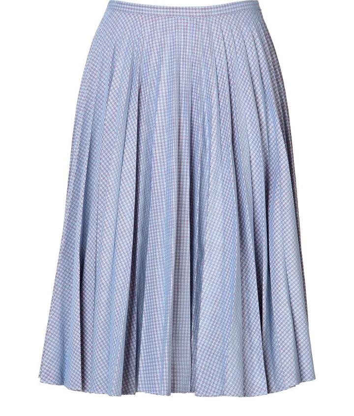 J.w. Anderson Cotton Gingham Midi-skirt