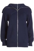 Victoria Beckham Victoria Beckham Ribbed Wool Zip-up Jacket