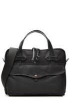 Filson Filson Padded Tablet Briefcase With Leather - Black