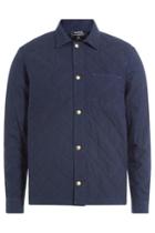 A.p.c. A.p.c. Quilted Cotton Shirt Jacket - Blue