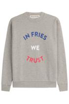 Être Cécile Être Cécile In Fries We Trust Boyfriend Sweatshirt - Grey