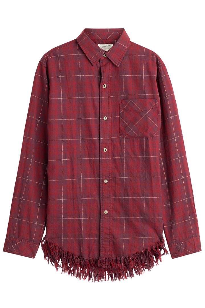 Current/elliott Current/elliott Plaid Shirt With Fringe - Multicolor