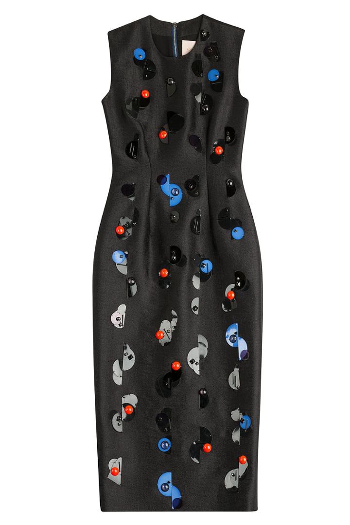 Roksanda Ilincic Roksanda Ilincic Farndon Embellished Dress - Black